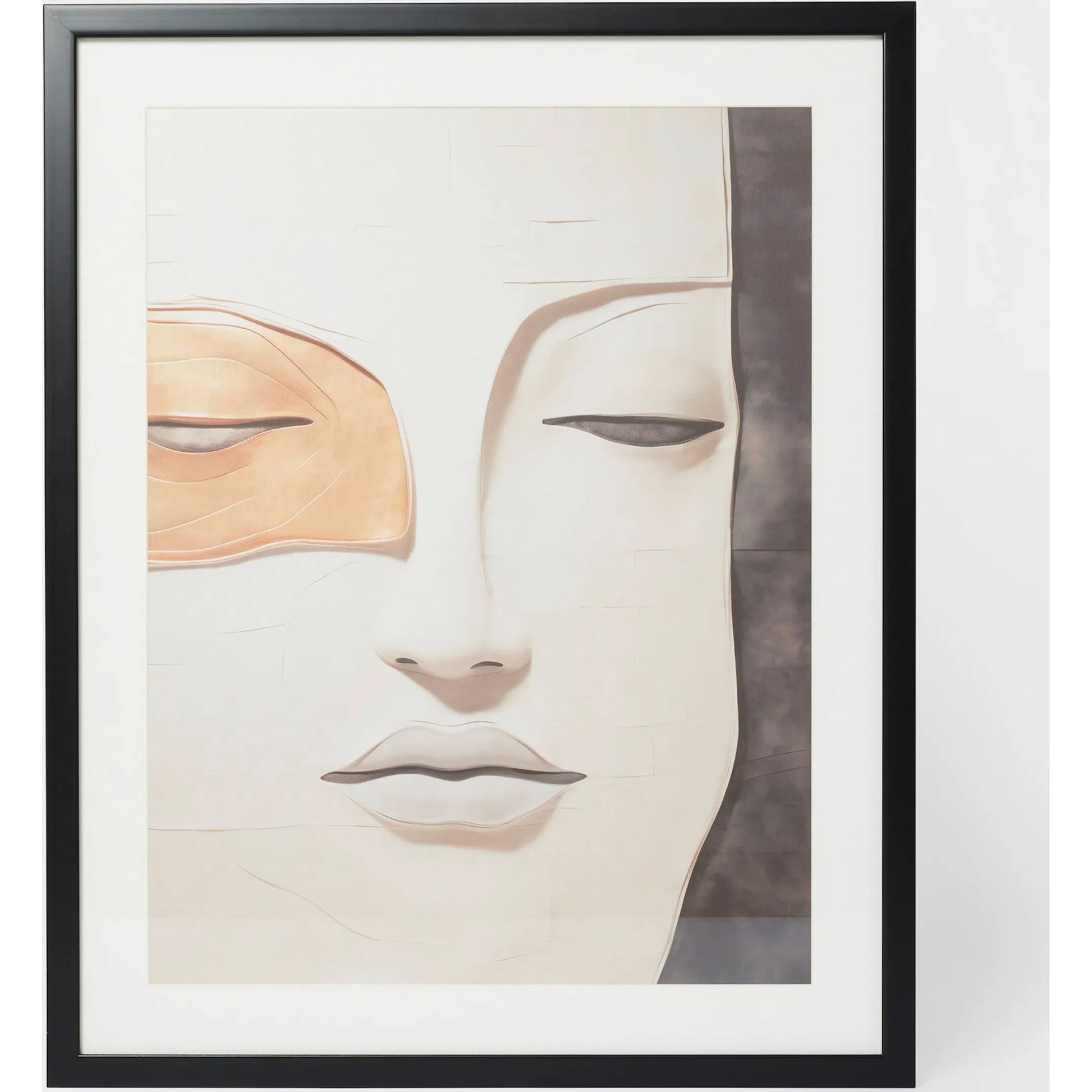 Femme D'or I Framed Art by Global Views in natural. Made from paper print, glass, ps frame in a modern style.