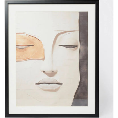 Femme D'or I Framed Art by Global Views in natural. Made from paper print, glass, ps frame in a modern style.