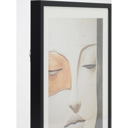 Femme D'or I Framed Art by Global Views in natural. Made from paper print, glass, ps frame in a modern style.