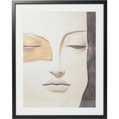 Femme D'or I Framed Art by Global Views in natural. Made from paper print, glass, ps frame in a modern style.