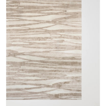 Wavelength Rug by Global Views in natural. Made from 50% wool, 50% viscose, canvas backing in a unique style.