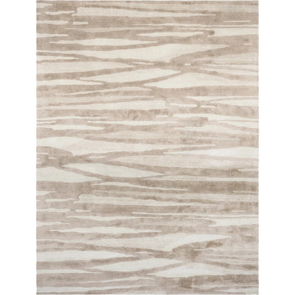 Wavelength Rug by Global Views in natural. Made from 50% wool, 50% viscose, canvas backing in a unique style.