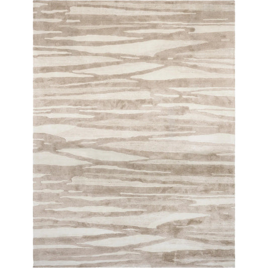 Wavelength Rug by Global Views in natural. Made from 50% wool, 50% viscose, canvas backing in a unique style.
