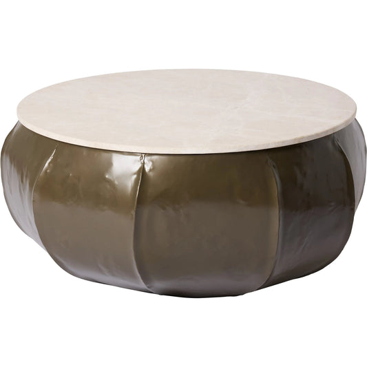 Cactus Cocktail Table by Global Views in smokey bronze. Made from iron, marble, mdf in a traditional style.