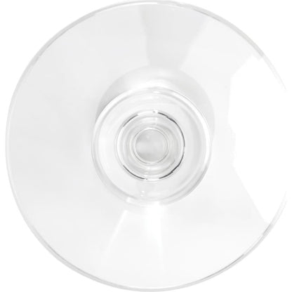 Crystal Baluster Martini Side Table by John-Richard in natural and crystal. Made from crystal in a transitional style.