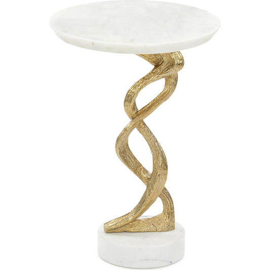Windswept Martini Table by John-Richard in brass. Made from unique in a modern style.