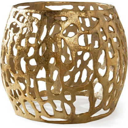 Addison Dining Table Base Only by John-Richard in antique gold. Made from unique in a modern style.