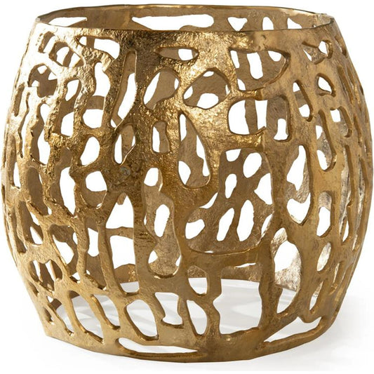 Addison Dining Table Base Only by John-Richard in antique gold. Made from unique in a modern style.