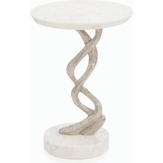 Windswept Silver Martini Table by John-Richard. Made from unique in a modern style.