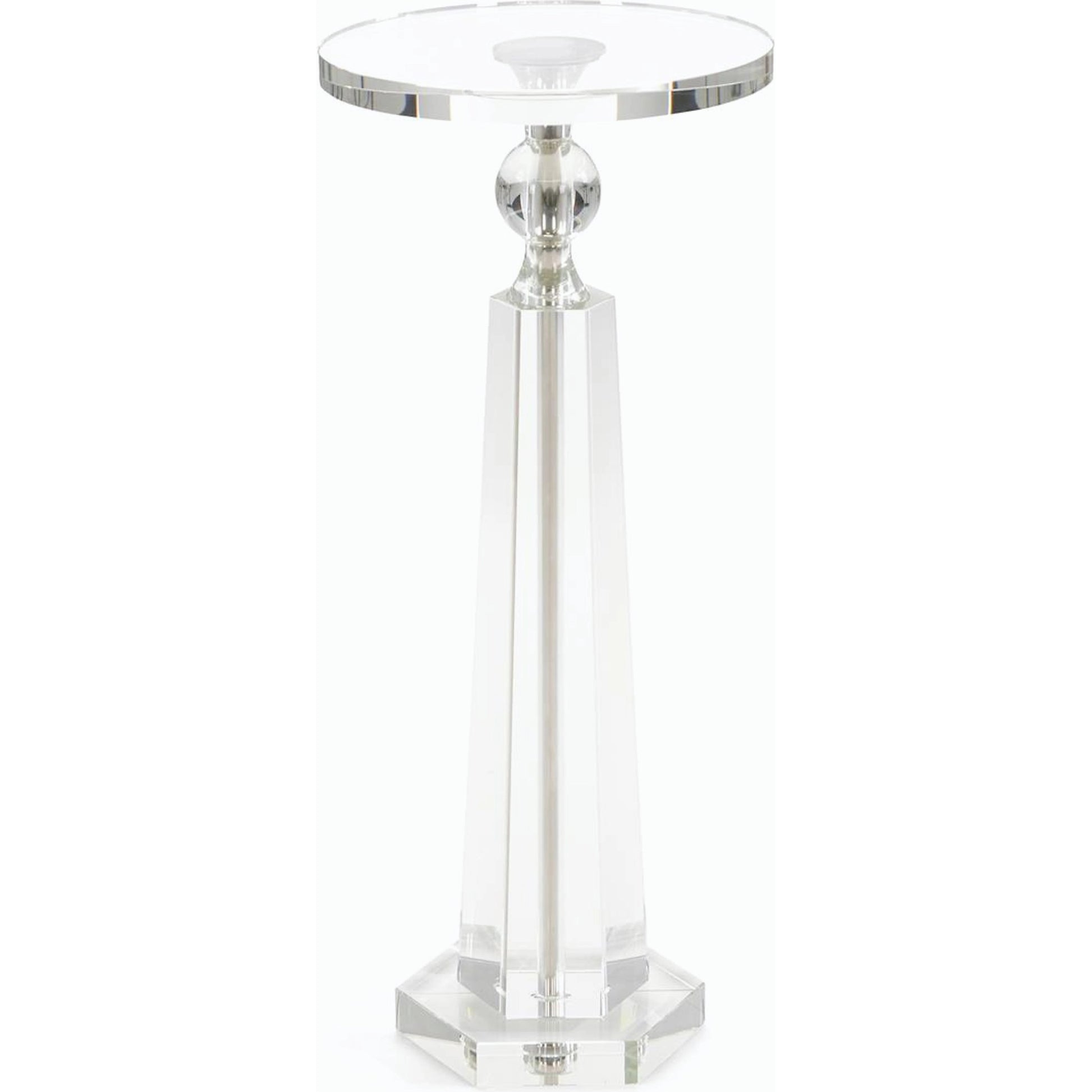 Faceted Crystal Martini Table by John-Richard. Made from unique in a modern style.