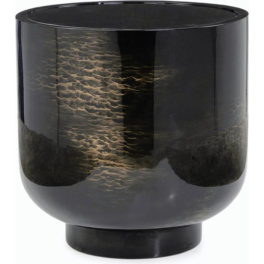 Draco Round Side Table by John-Richard in black. Made from unique in a modern style.