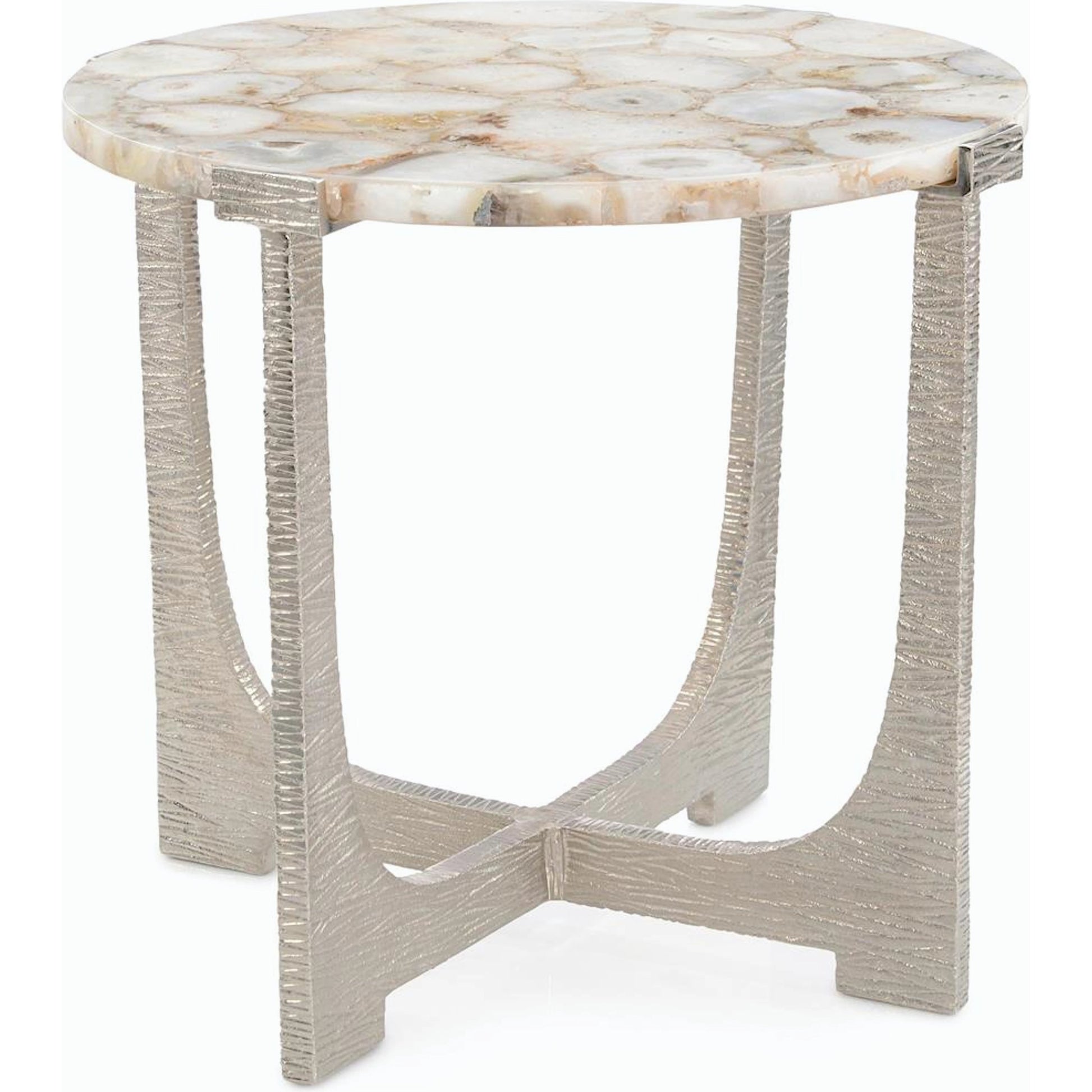 Unity Round Agate End Table by John-Richard. Made from unique in a modern style.