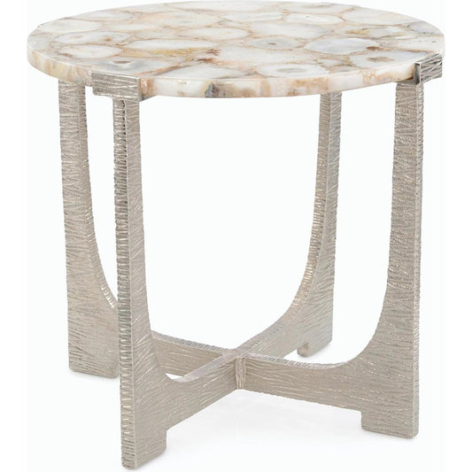 001 SI-2171938 | Primary Silo | Unity Round Agate End Table by John-Richard. Made from unique in a modern style.