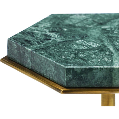 Verde Alpi Martini Table by John-Richard in verde green, brass. Made from unique in a modern style.