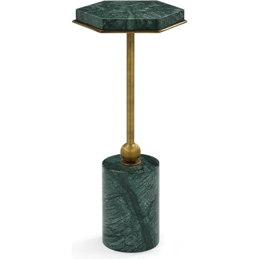 Verde Alpi Martini Table by John-Richard in verde green, brass. Made from unique in a unique style.
