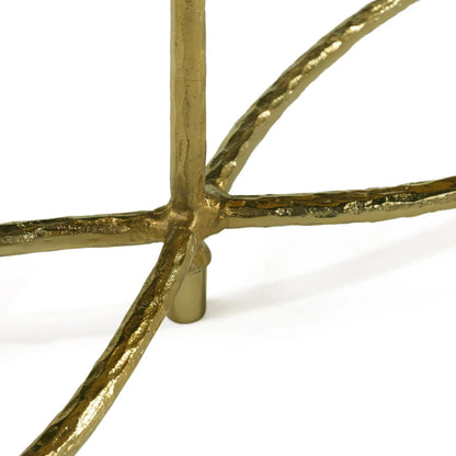 Nara Console Table by John-Richard in bronzed, white agate. Made from unique in a modern style.