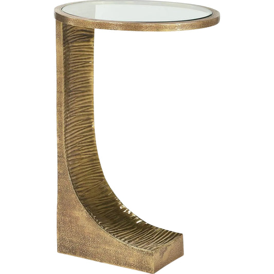 Pendenza Martini Table by John-Richard in antique brass. Made from unique in a unique style.