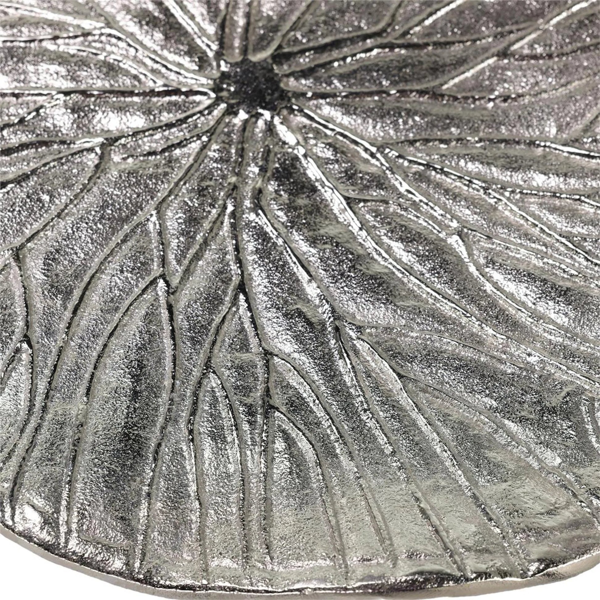 Lily Pad Accent Table, Large by John-Richard in nickel. Made from unique in a modern style.