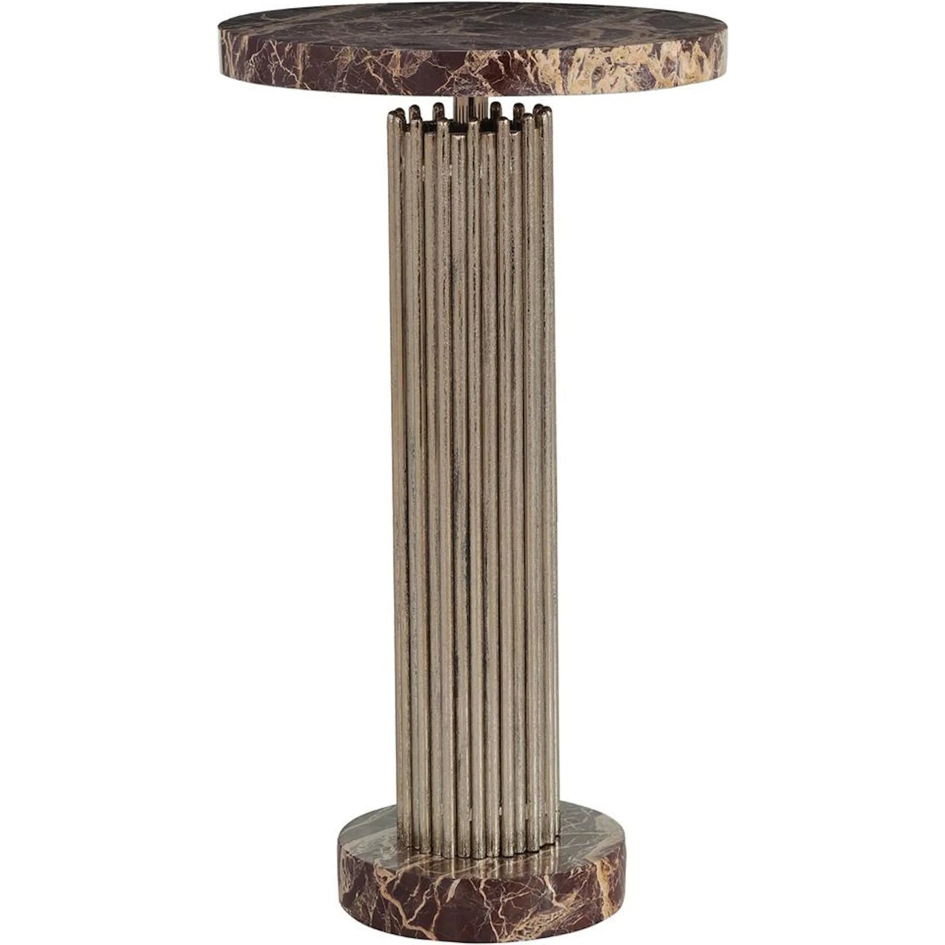 Foundry Martini Table by John-Richard in bronze. Made from unique in a traditional style.