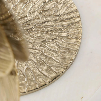 Golden Camellia Accent Table by John-Richard. Made from unique in a unique style.