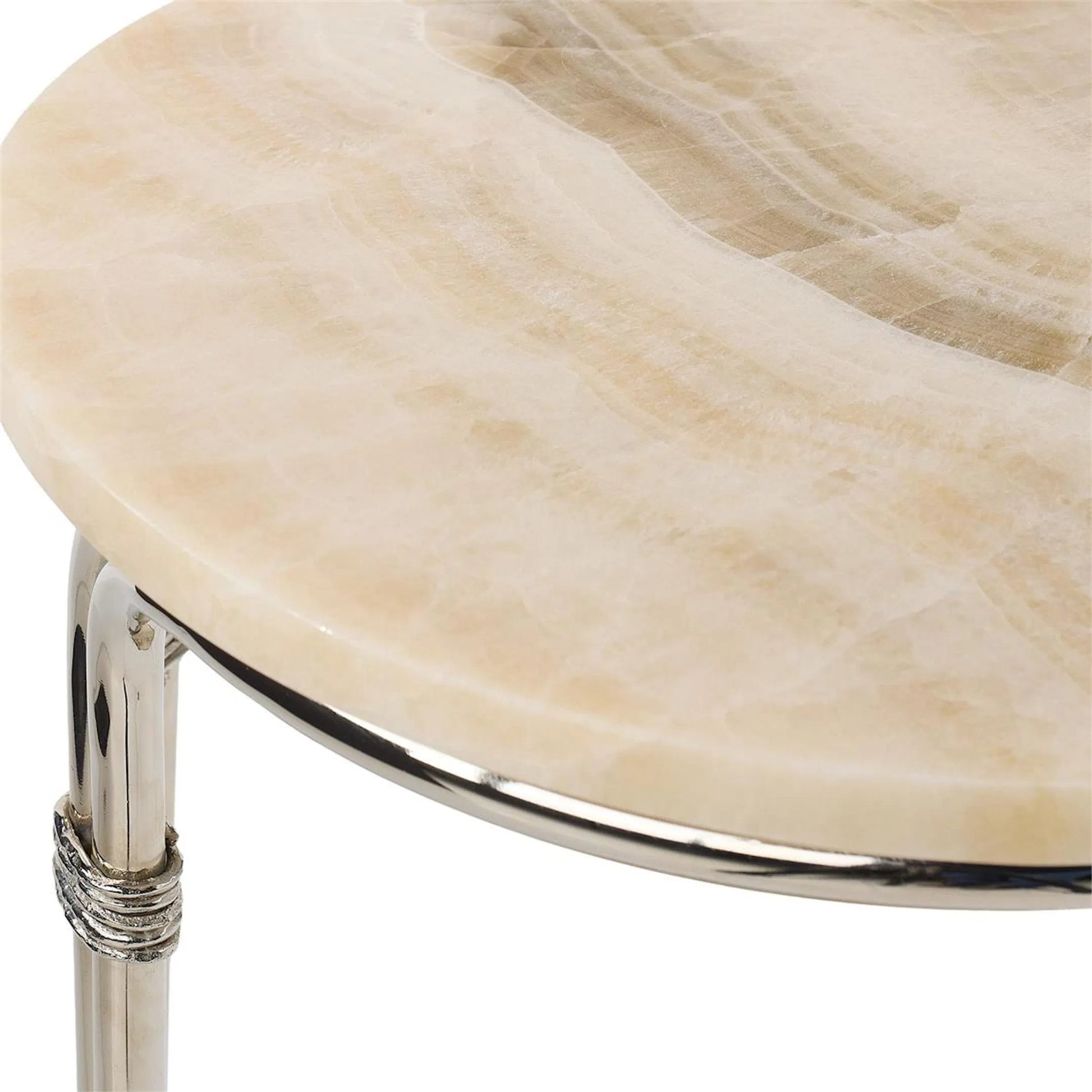 Tecali Accent Table by John-Richard. Made from unique in a unique style.
