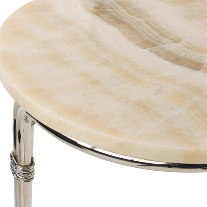 Tecali Accent Table by John-Richard. Made from unique in a unique style.