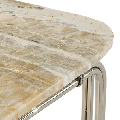 Tecali End Table by John-Richard. Made from unique in a unique style.