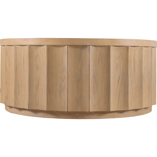 Commerce and Market Willow Coffee Table by Hooker Furniture in light natural, white oak. Made from white oak solids, white oak veneers in a transitional style.