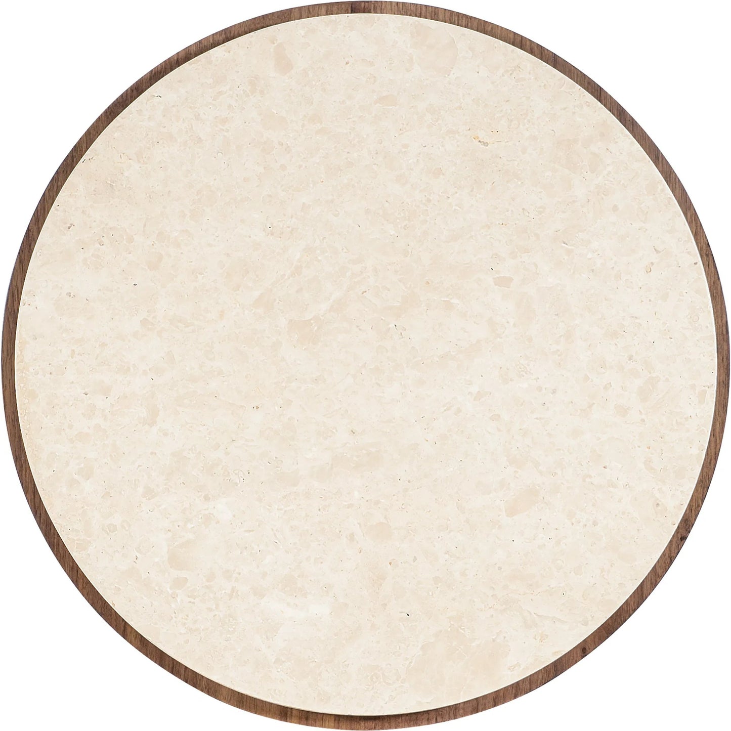 002 SI-2458573 | Additional Silo | Eleana Round End Table by Hooker Furniture in light caramel, quartered walnut veneers, marble. Made from walnut veneers, marble in a modern style.