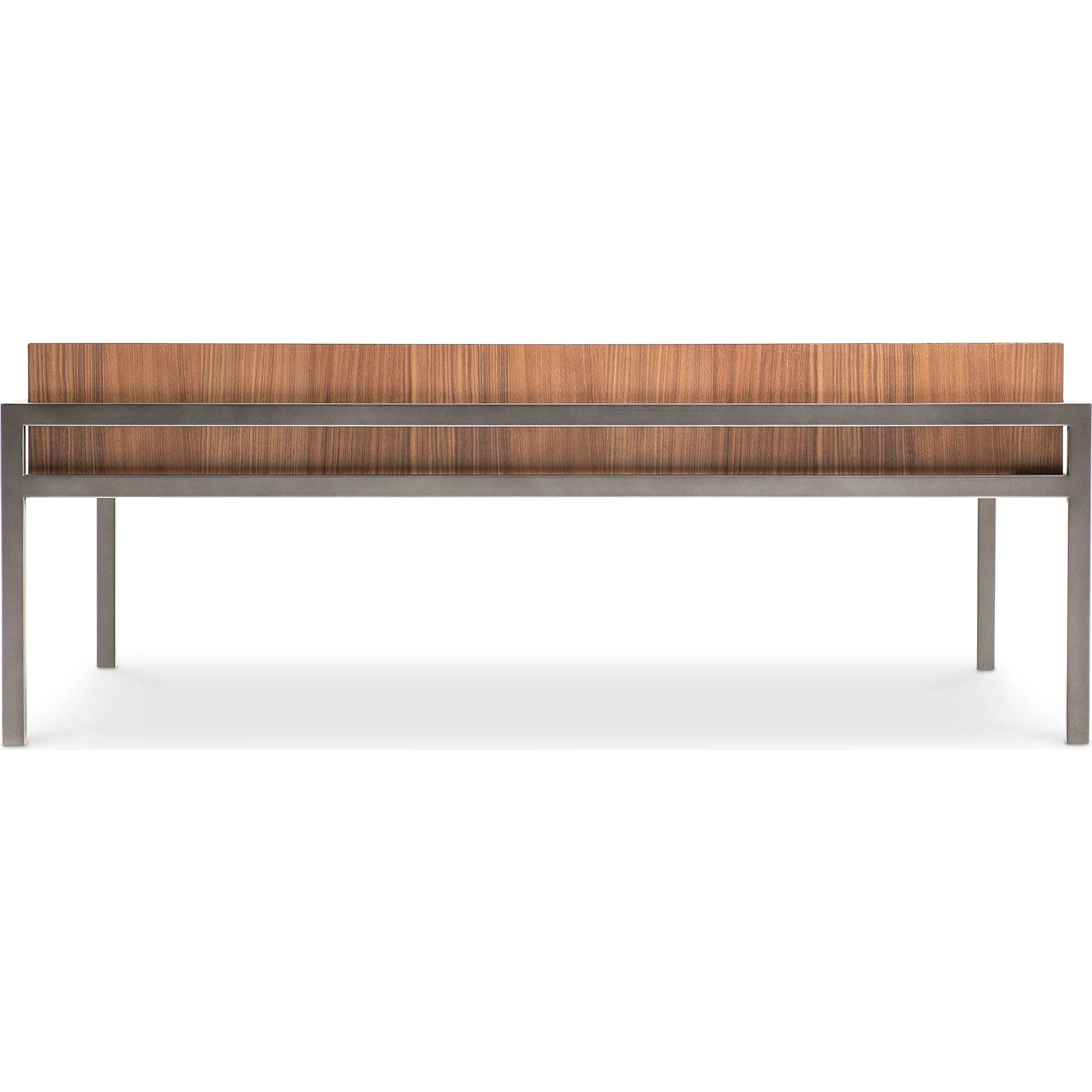 Collins Cocktail Table by Bernhardt in brown. Made from wood, metal in a unique style.