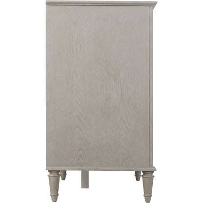Zest 6 Drawer Dresser by Zest in brown and greige. Made from rubberwood, oak veneer in a modern style.