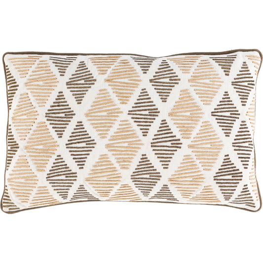 Jahari Pillow - 7701 by Surya in cream, beige, medium green, sage. Made from 100% cotton in a eclectic & global style.