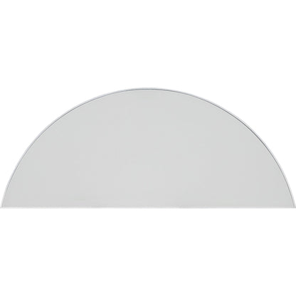 Melange On the Bright Side Demilune Console by Hooker Furniture in white textured. Made from glass, metal, resin, fabric, 100% polyester in a traditional style.