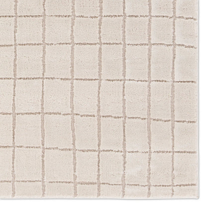 Jaida JID22 Rug by Jaipur Living in ivory, tan. Made from 70% polypropylene 30% polyester in a unique style.