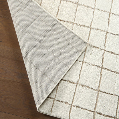 Jaida JID22 Rug by Jaipur Living in ivory, tan. Made from 70% polypropylene 30% polyester in a unique style.