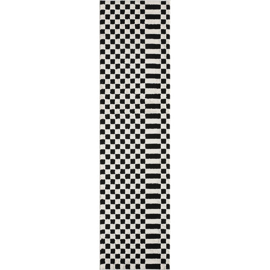 Jaida JID23 Rug by Jaipur Living in ivory, black. Made from 70% polypropylene 30% polyester in a unique style.