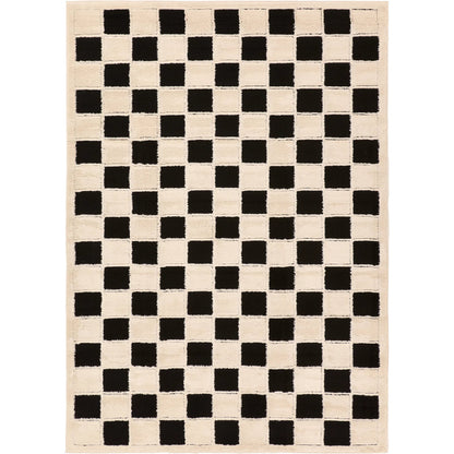 Jaida JID27 Rug by Jaipur Living in ivory, black. Made from 70% polypropylene 30% polyester in a unique style.