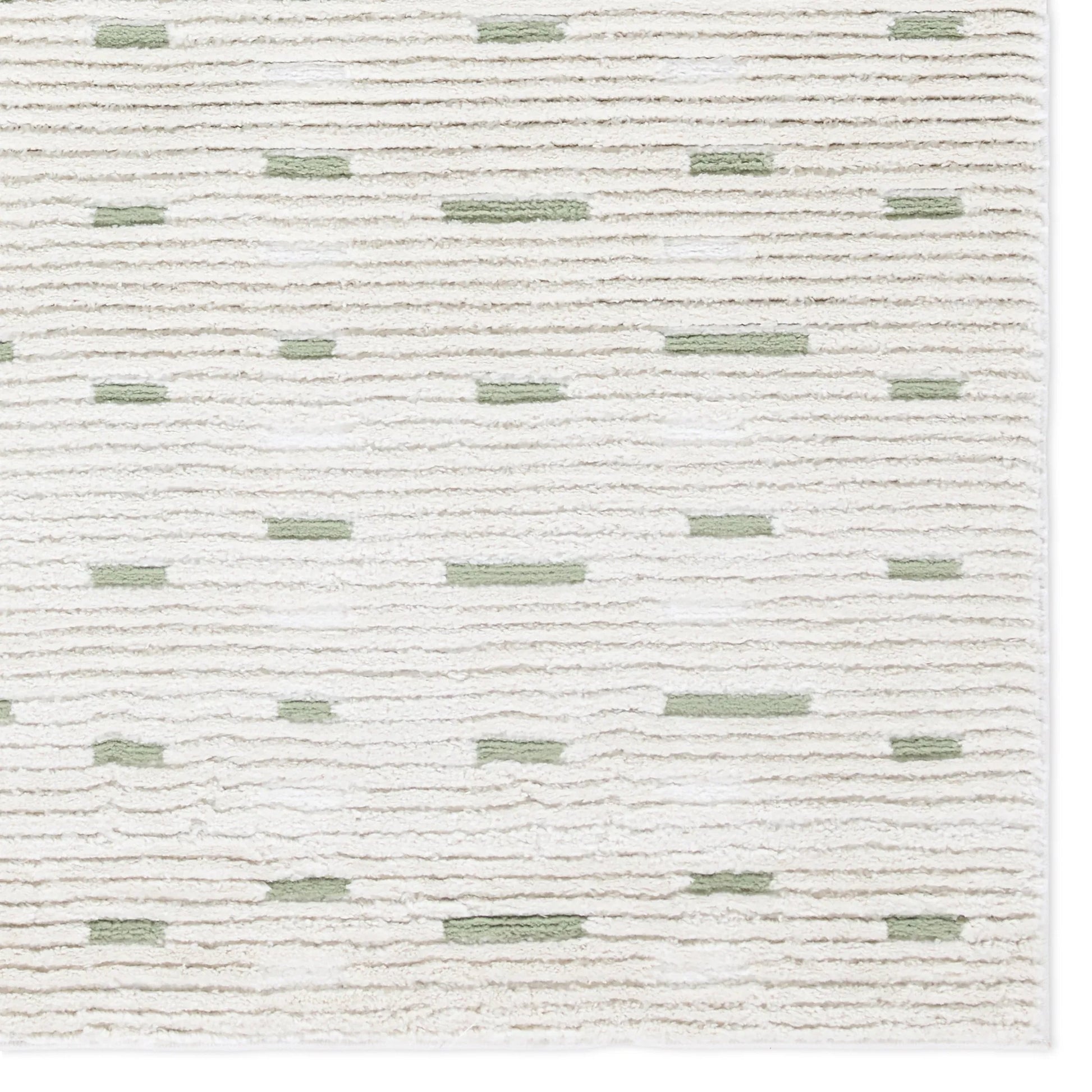 Jaida JID29 Rug by Jaipur Living in ivory, green. Made from 70% polypropylene 30% polyester in a unique style.