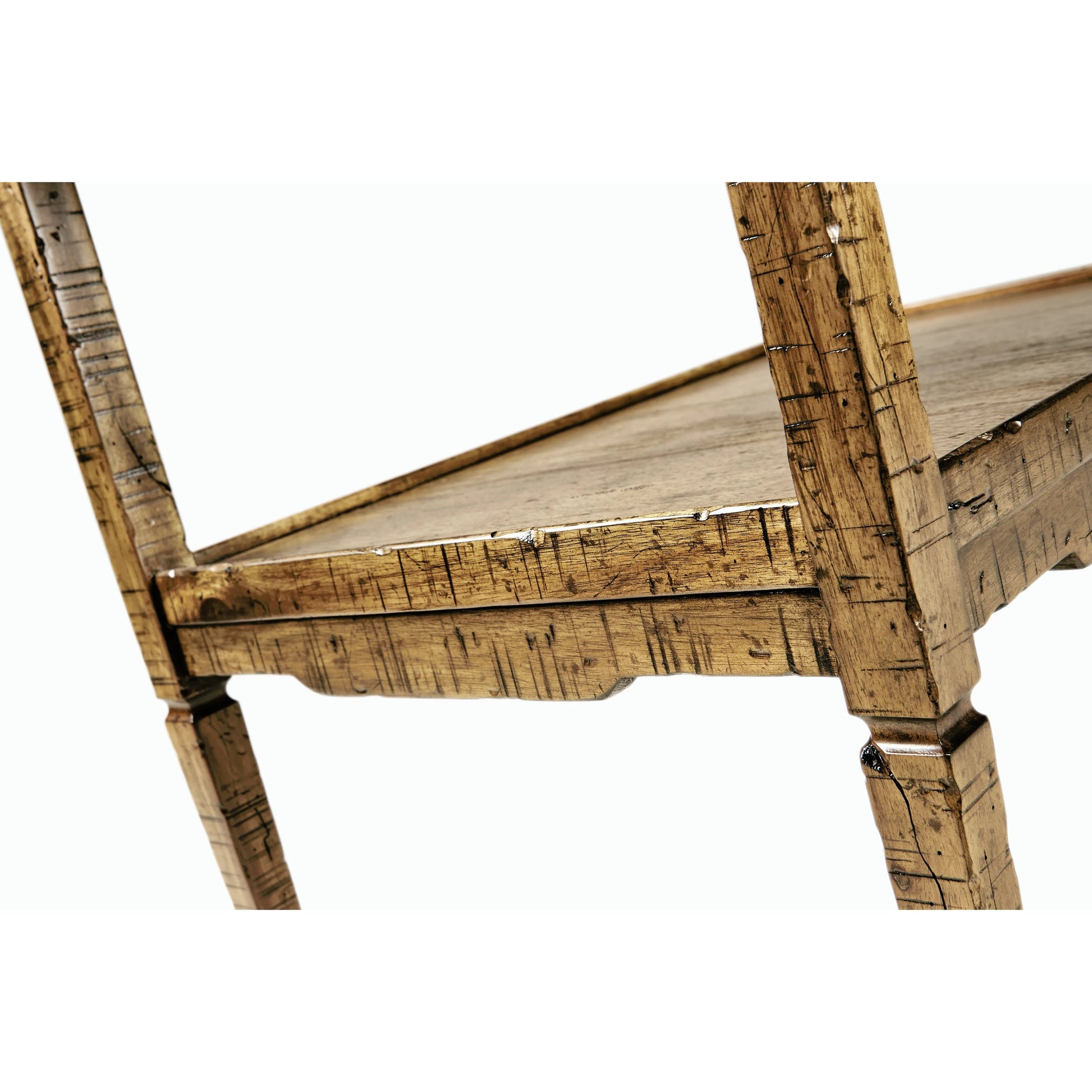 Casual Accents Country Walnut Side Table by Jonathan Charles in medium brown driftwood. Made from acacia in a modern style.