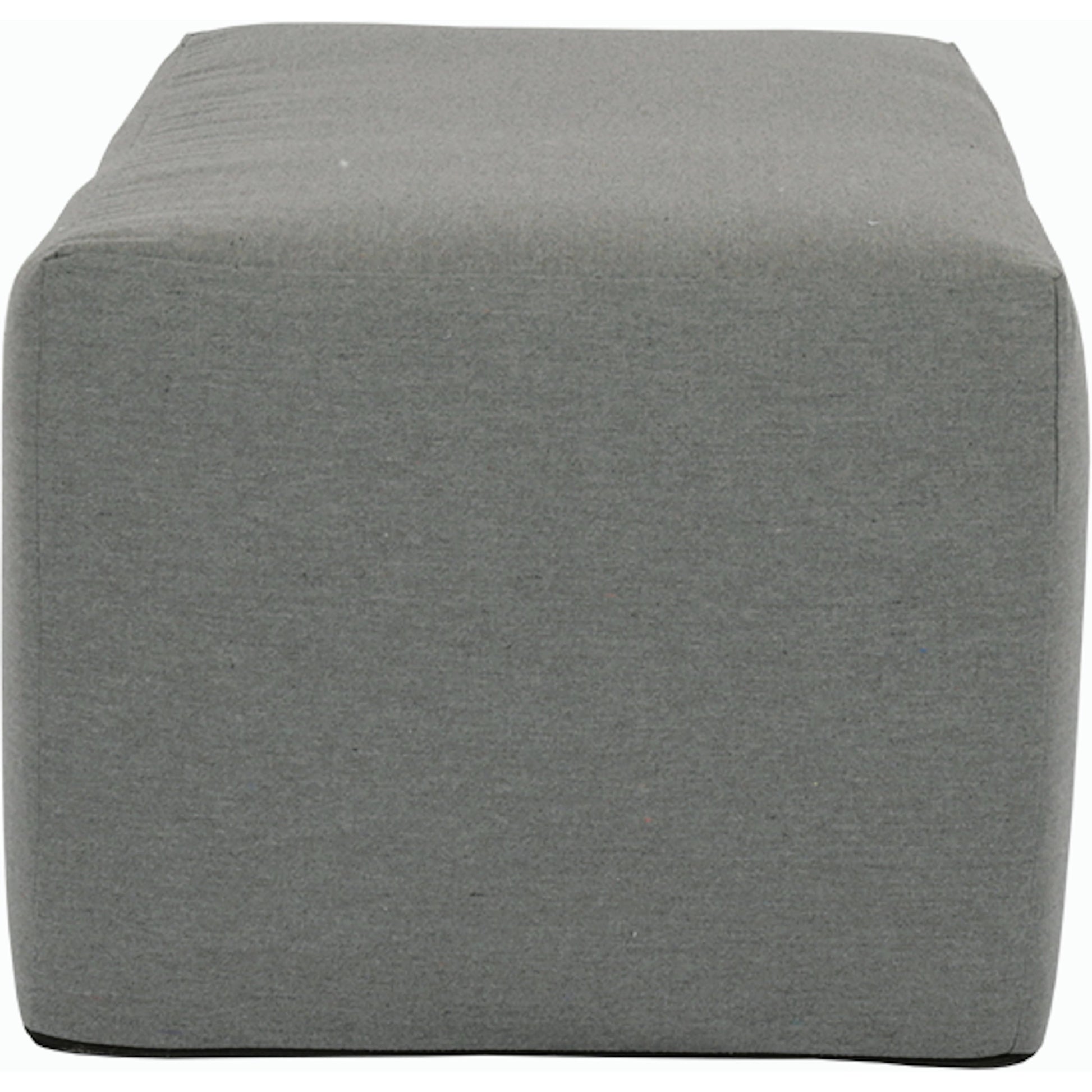 Rectangle Outdoor Coffee Table/Ottoman by Sunset West in granite. Made from sunbrella in a modern style.