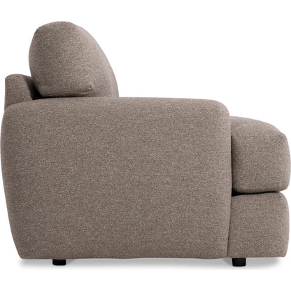 Cameron Fabric Sofa by Bernhardt in brown. Made from fabric, polyfoam core, virgin polyester fibers, waterfowl feathers, waterfowl down in a transitional style.