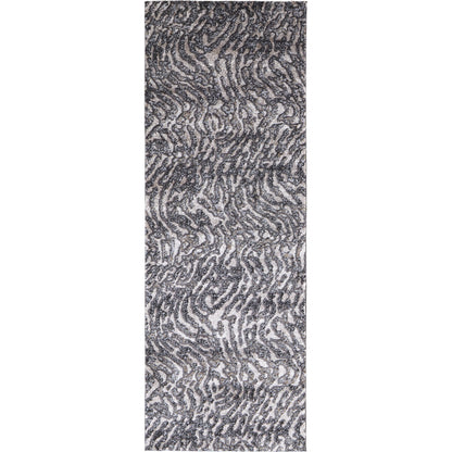 Vancouver Transitional Rug - 39FJF by Feizy in gray, taupe, ivory. Made from 74% polypropylene frieze, 26% high bulk polyester in a unique style.