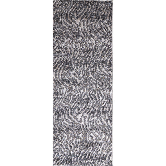 Vancouver Transitional Rug - 39FJF by Feizy in gray, taupe, ivory. Made from 74% polypropylene frieze, 26% high bulk polyester in a unique style.