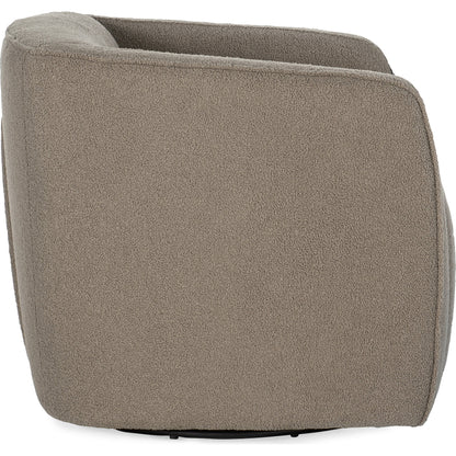Bennet Swivel Club Chair by Hooker Furniture in beige. Made from fabric in a transitional style.