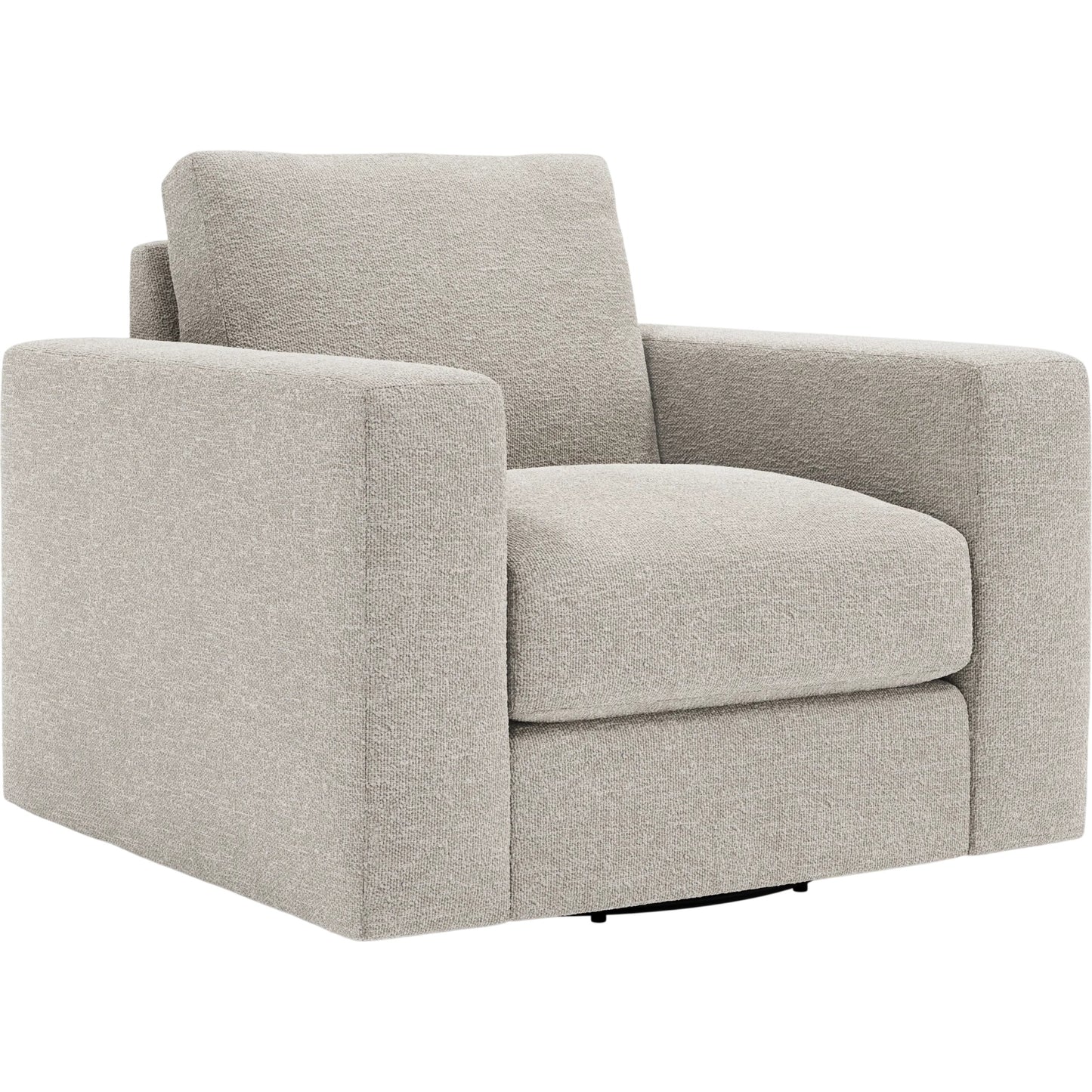 001 SI-2534169 | Primary Silo | Drew Fabric Swivel Chair by Bernhardt in grey. Made from fabric in a unique style.