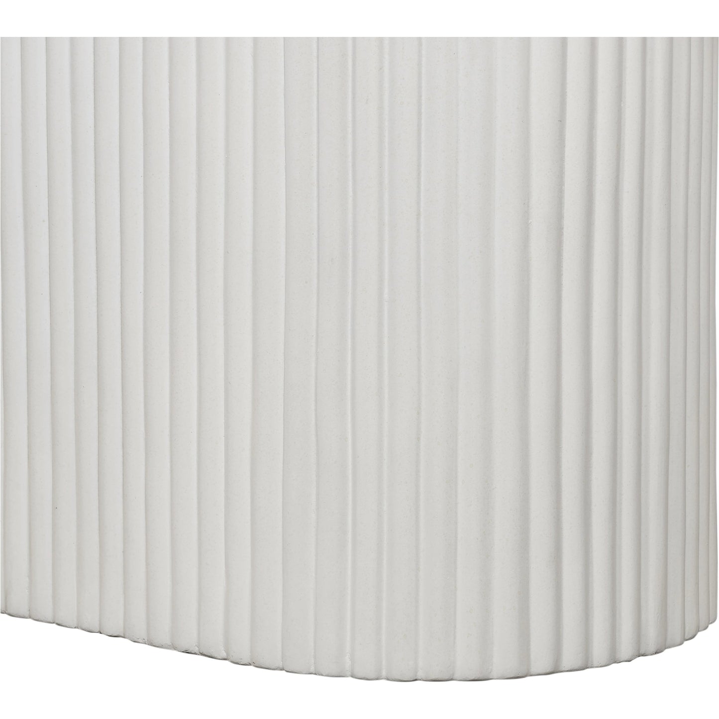 002 SI-2121982 | Closeup | Lyon Outdoor Dining Table by Moe's Home Collection in light grey. Made from concrete, terrazzo, foam core with metal bar reinforcement in a modern style.