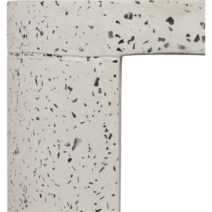 Lyon Outdoor Stool by Moe's Home Collection in greystone. Made from cement, terrazzo in a modern style.