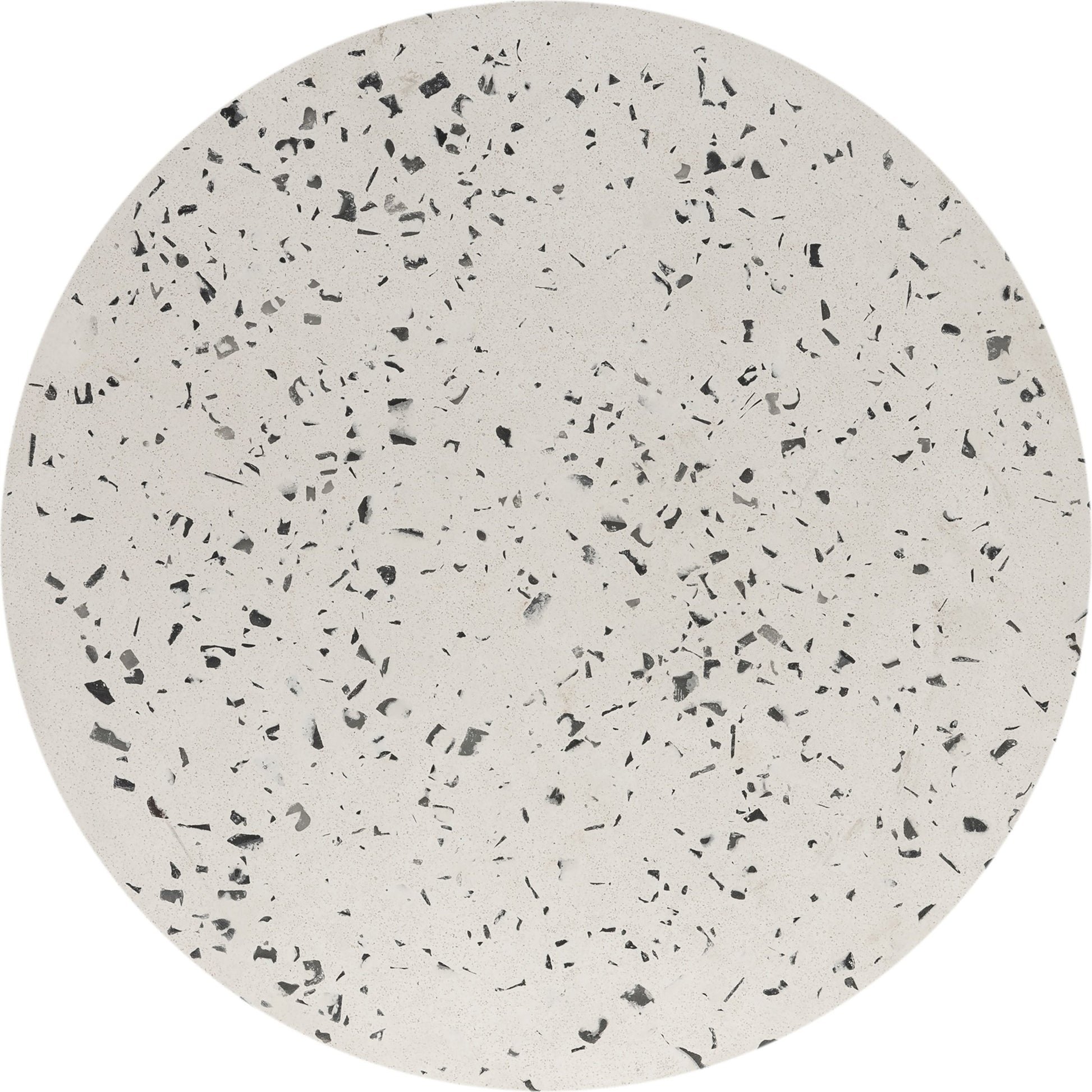 Lyon Outdoor Stool by Moe's Home Collection in greystone. Made from cement, terrazzo in a modern style.