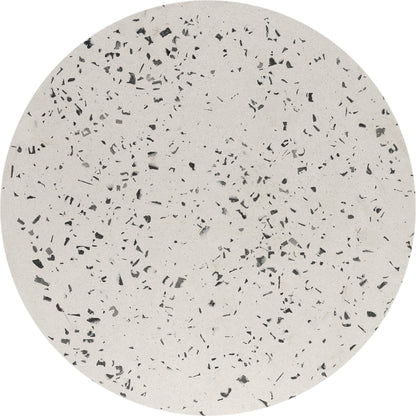 Lyon Outdoor Stool by Moe's Home Collection in greystone. Made from cement, terrazzo in a modern style.