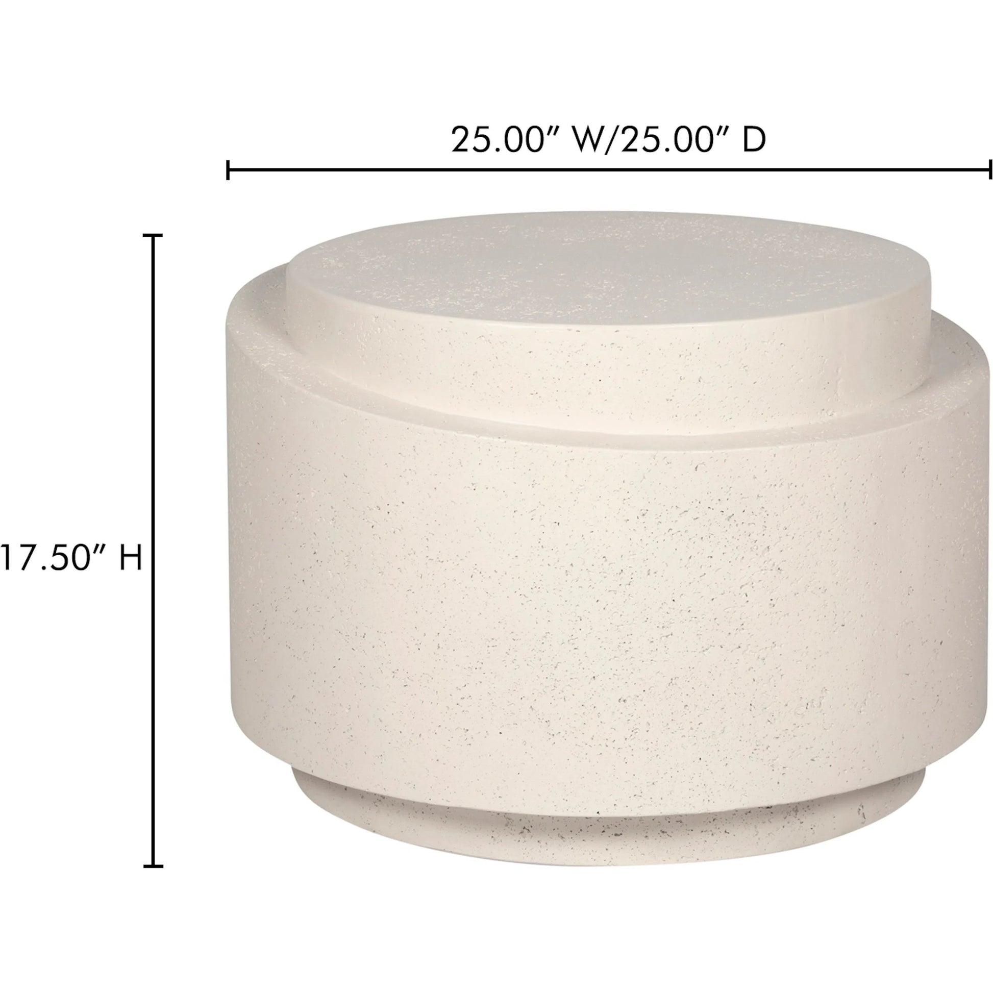 Cosmo Outdoor Accent Table by Moe's Home Collection. Made from concrete, stone in a modern style.
